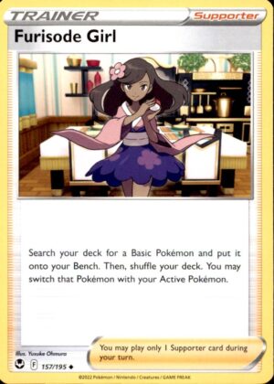 Pokemon Silver Tempest Furisode Girl 157/195 UNCOMMON NM