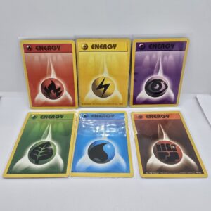 Pokemon TCG Base Set Energy Card Bundle x6 1999 Wizards Of The Coast Vintage MP