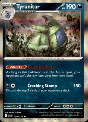 Pokemon Journey Together Tyranitar 095/159 RARE HOLO NM