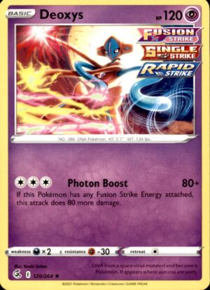 Pokemon Deck Exclusives Deoxys 120/264 RARE LP+