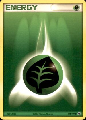 Pokemon Ruby & Sapphire Grass Energy 104/109 COMMON LP