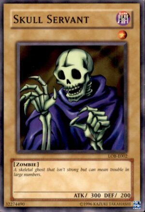 Yu-Gi-Oh The Legend of Blue Eyes White Dragon Skull Servant LOB-004 UNLIMITED LP