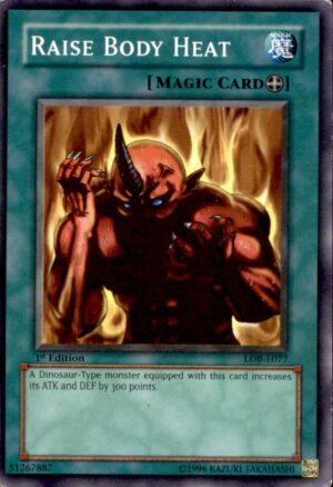 Yu-Gi-Oh Legend of Blue Eyes White Dragon Raise Body Heat LOB-E097 1ST ED MP