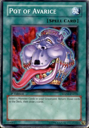 Yu-Gi-Oh Structure Deck: Zombie World Pot of Avarice SDZW-EN026 1ST EDITION MP