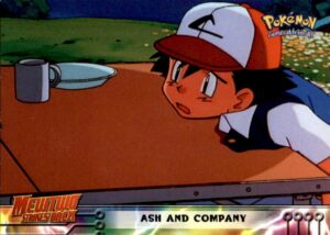 Pokemon Topps The First Movie Trading Cards Ash And Company #9 LP