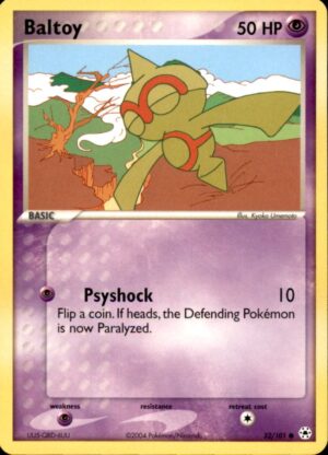 Pokemon Hidden Legends Baltoy 52/101 COMMON LP
