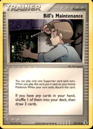 Pokemon FireRed & LeafGreen Bill's Maintenance 87/112 UNCOMMON LP