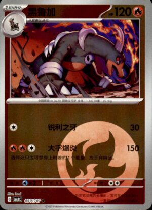 Pokemon Gem Pack Volume 3 Houndoom 05 01/07 Chinese NM