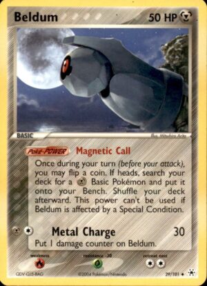 Pokemon Hidden Legends Beldum 29/101 UNCOMMON LP
