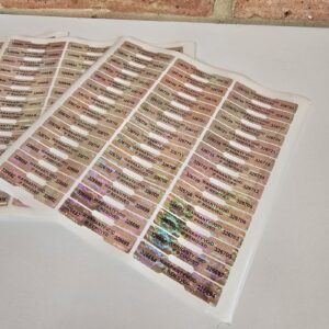 VOID Hologram Security Seal Stickers Wishbone Tamper Proof Warranty Labels 1x5cm
