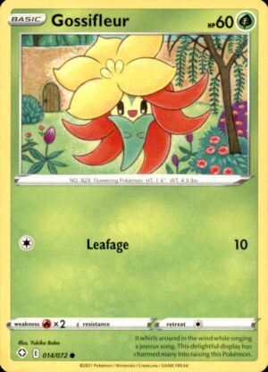 Pokemon Shining Fates Gossifleur 014/072 COMMON LP
