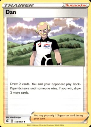 Pokemon Rebel Clash Dan 158/192 UNCOMMON NM