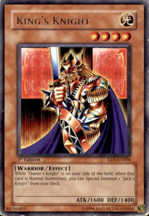 Yu-Gi-Oh Elemental Energy King's Knight EEN-EN006 RARE 1ST EDITION MP