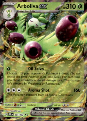 Pokemon Destined Rivals Arboliva ex 023/182 DOUBLE RARE HOLO NM
