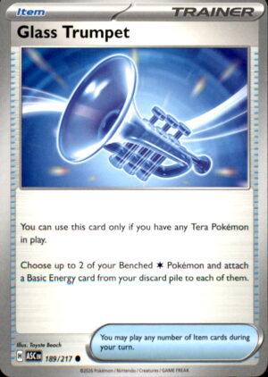 Pokemon Ascended Heroes Glass Trumpet 189/217 COMMON NM