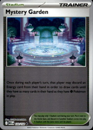 Pokemon Mega Evolution Mystery Garden 122/132 UNCOMMON REVERSE HOLO NM
