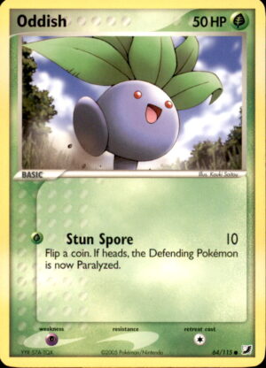Pokemon Unseen Forces Oddish 64/115 COMMON LP