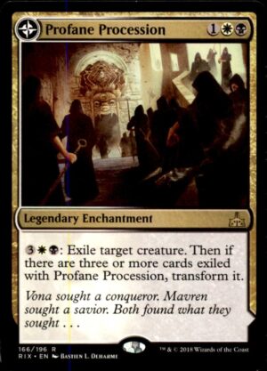 Magic: The Gathering Rivals of Ixalan Profane Procession 166 RARE LP
