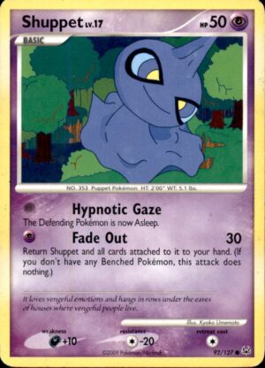 Pokemon Platinum Shuppet 92/127 COMMON LP
