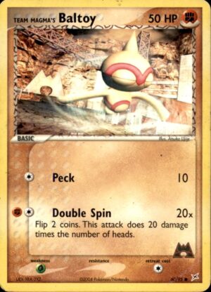 Pokemon Team Magma vs Team Aqua Team Magma's Baltoy 60/95 COMMON MP