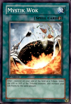 Yu-Gi-Oh Ancient Sanctuary Mystik Wok AST-036 COMMON 1ST EDITION LP
