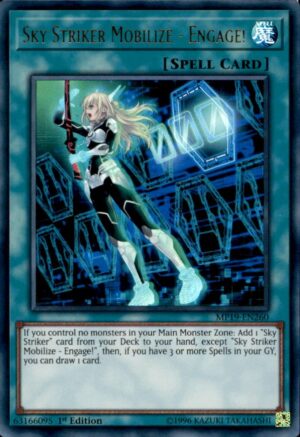 Yu-Gi-Oh 2019 Mega Pack Sky Striker Mobilize - Engage! MP19-EN260 1ST EDITION LP