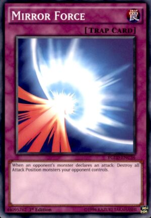 Yu-Gi-Oh Yugi's Legendary Decks Mirror Force (C) YGLD-ENC36 1ST EDITION LP+