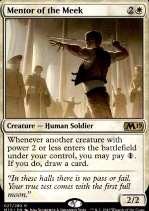 Magic: The Gathering Core Set 2019 Mentor of the Meek 27 RARE LP