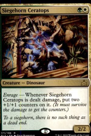 Magic: The Gathering Promo Pack: Core Set 2020 Siegehorn Ceratops 171 RARE LP