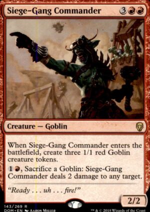 Magic: The Gathering Dominaria Siege-Gang Commander 143 RARE LP