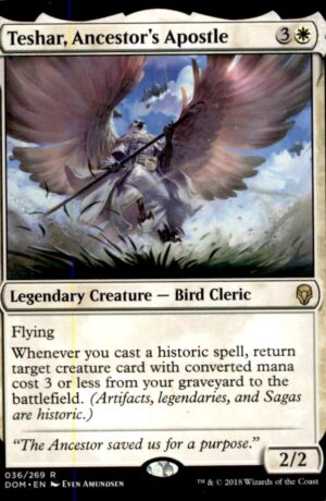 Magic: The Gathering Dominaria Teshar, Ancestor's Apostle 36 RARE LP