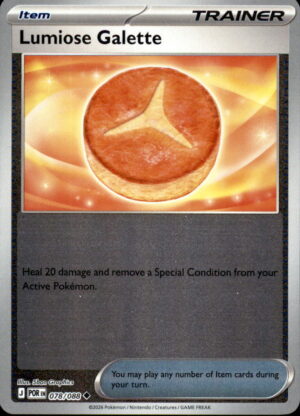 Pokemon Perfect Order Lumiose Galette 078/088 UNCOMMON REVERSE HOLO NM