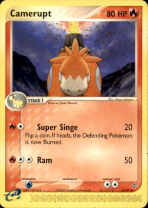 Pokemon Dragon Camerupt 24/97 UNCOMMON NM