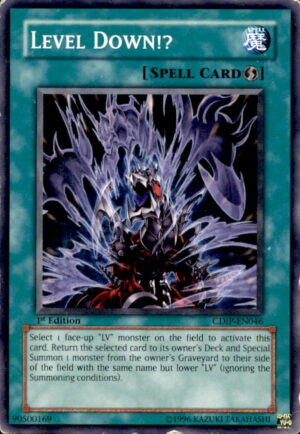 Yu-Gi-Oh Cyberdark Impact Level Down!? CDIP-EN046 1ST EDITION COMMON LP