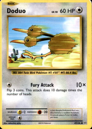 Pokemon Evolutions Doduo 69/108 COMMON LP