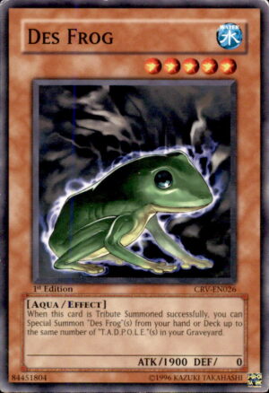 Yu-Gi-Oh Cybernetic Revolution Des Frog CRV-EN026 COMMON 1ST EDITION LP