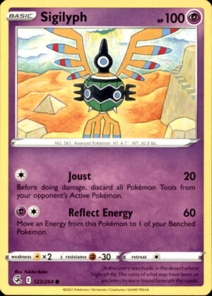 Pokemon Fusion Strike Sigilyph 123/264 COMMON NM