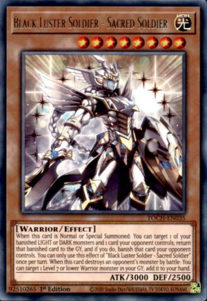 Yu-Gi-Oh Toon Chaos Black Luster Soldier - Sacred Soldier TOCH-EN035 1ST LP