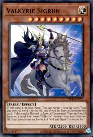 Yu-Gi-Oh Toon Chaos Valkyrie Sigrun TOCH-EN023 SUPER RARE UNLIMITED LP