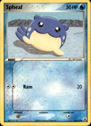 Pokemon Legend Maker Spheal 65/92 COMMON MP