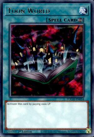 Yu-Gi-Oh Toon Chaos Toon World TOCH-EN054 RARE 1ST EDITION LP