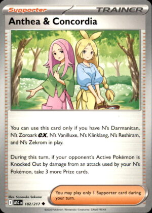 Pokemon Ascended Heroes Anthea & Concordia 182/217 UNCOMMON NM
