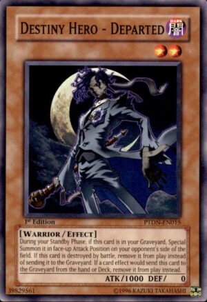 Yu-Gi-Oh Phantom Darkness Destiny Hero - Departed PTDN-EN015 1ST EDITION LP