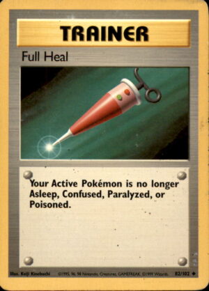Pokemon Base Set Unlimited Full Heal 82/102 UNCOMMON HP