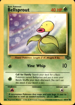 Pokemon Jungle Bellsprout 49/64 UNLIMITED COMMON LP
