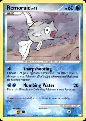 Pokemon Mysterious Treasures Remoraid 95/123 COMMON LP