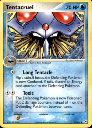 Pokemon Hidden Legends Tentacruel 51/101 UNCOMMON LP+