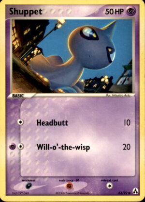 Pokemon Legend Maker Shuppet 63/92 COMMON LP