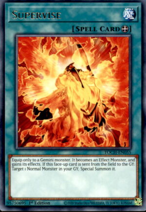 Yu-Gi-Oh Toon Chaos Supervise TOCH-EN055 RARE 1ST EDITION LP