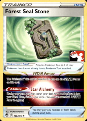 Pokemon Prize Pack Series Cards Forest Seal Stone 156/195 RARE NM